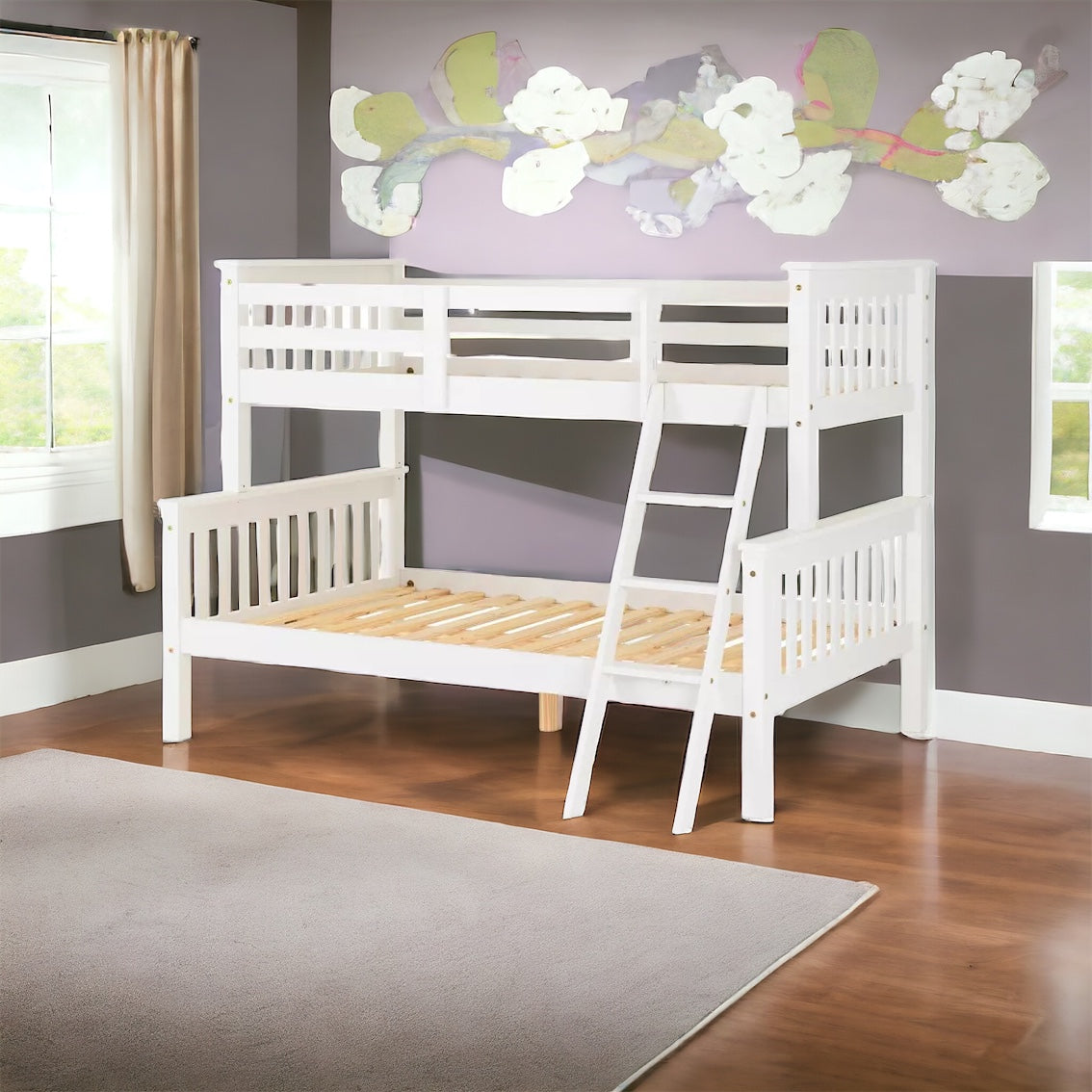 Lyon Triple Sleeper Bunk Beds - White