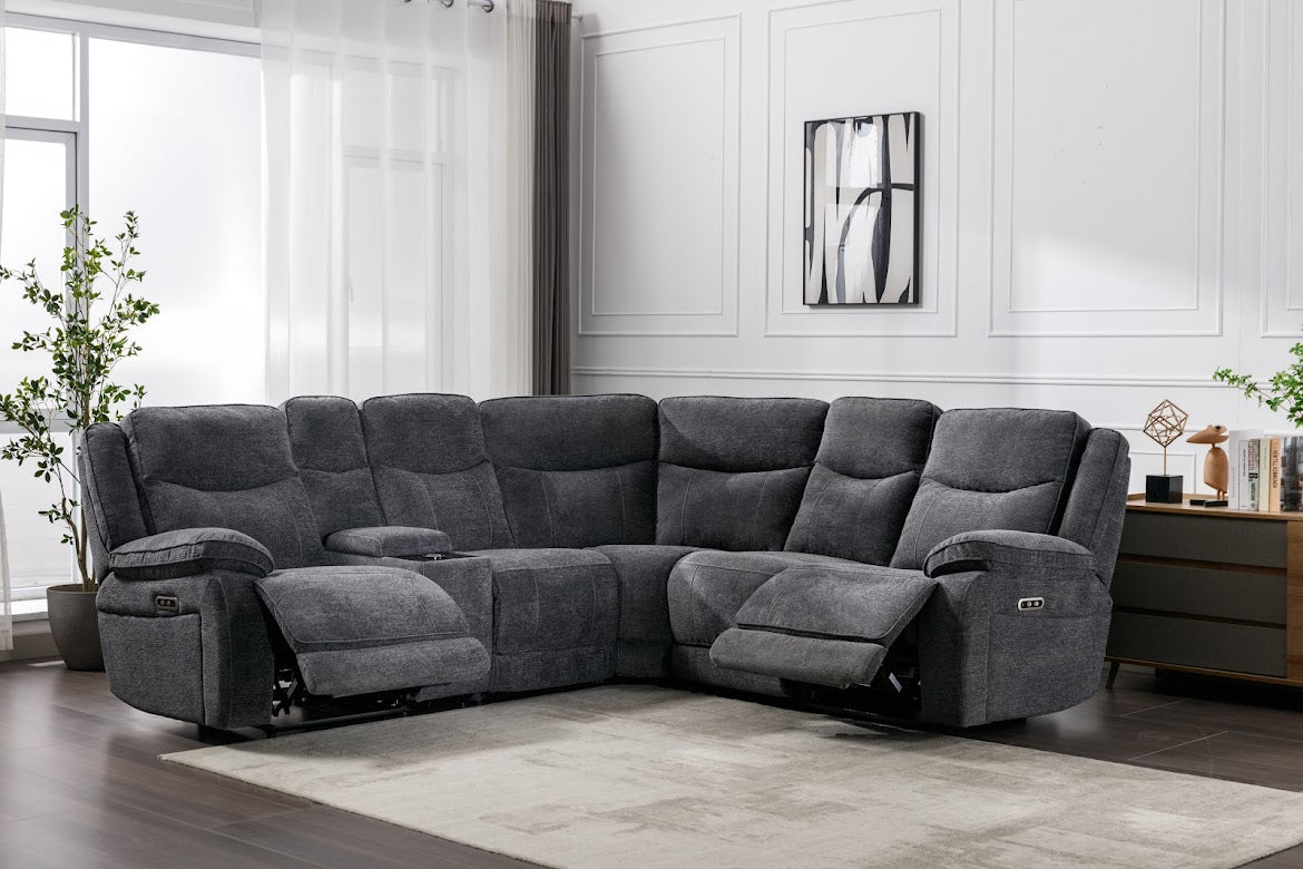 Herbert Corner Sofa - Dark Grey