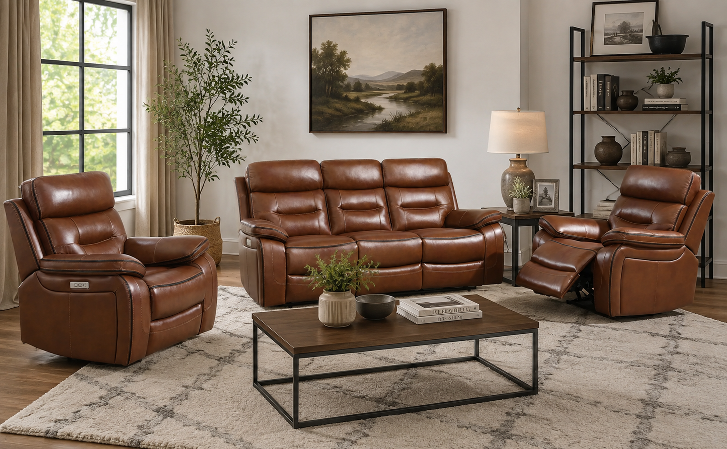 Boston Sofa Sets - Tan