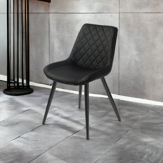 Solero Dining Chair - Black (Black Leg)