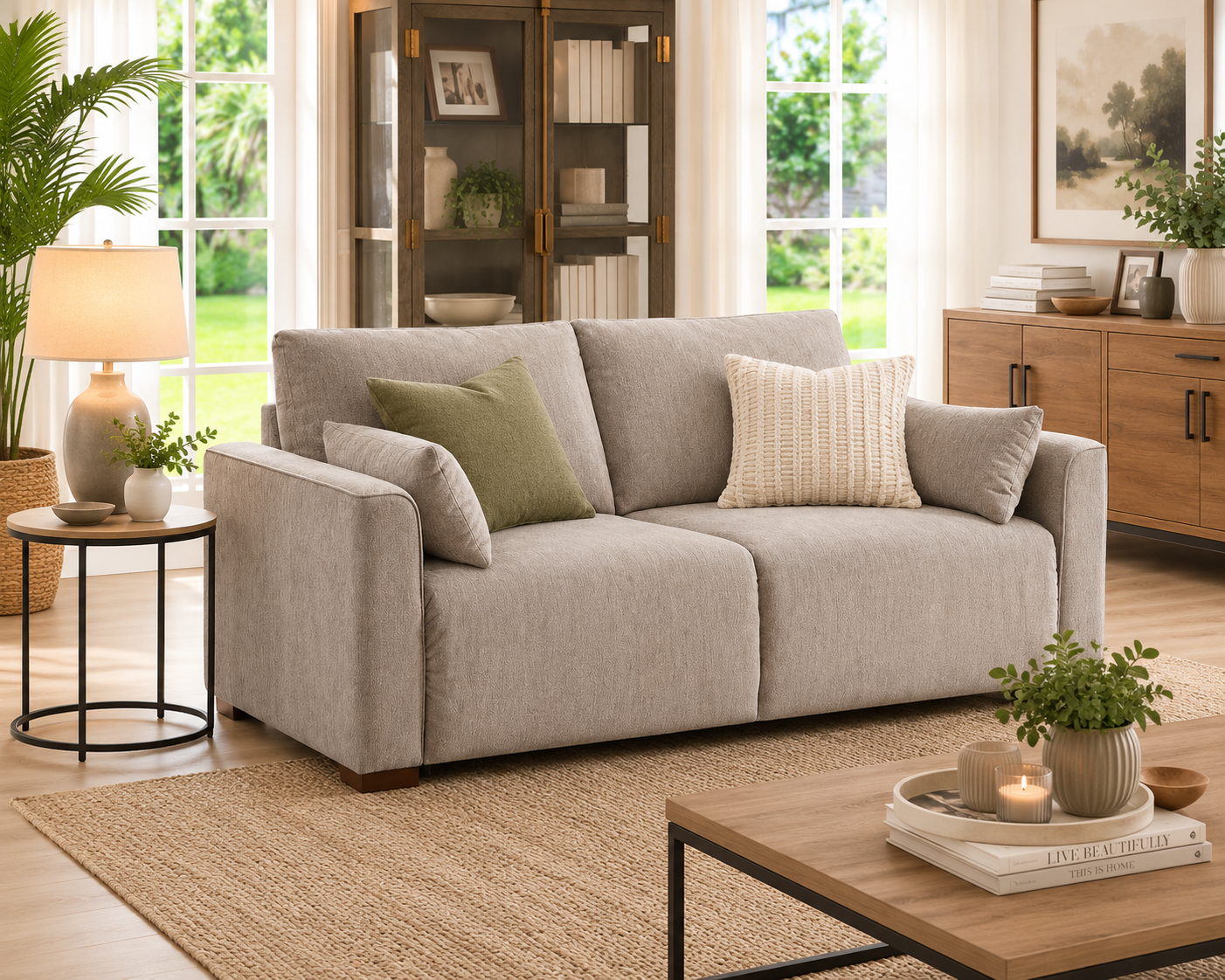 Athena Sofa Bed - Stone