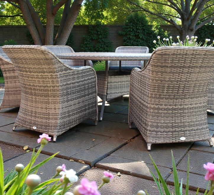 Valencia Round Rattan Dining Set (Pre Order Due 5/6/25)