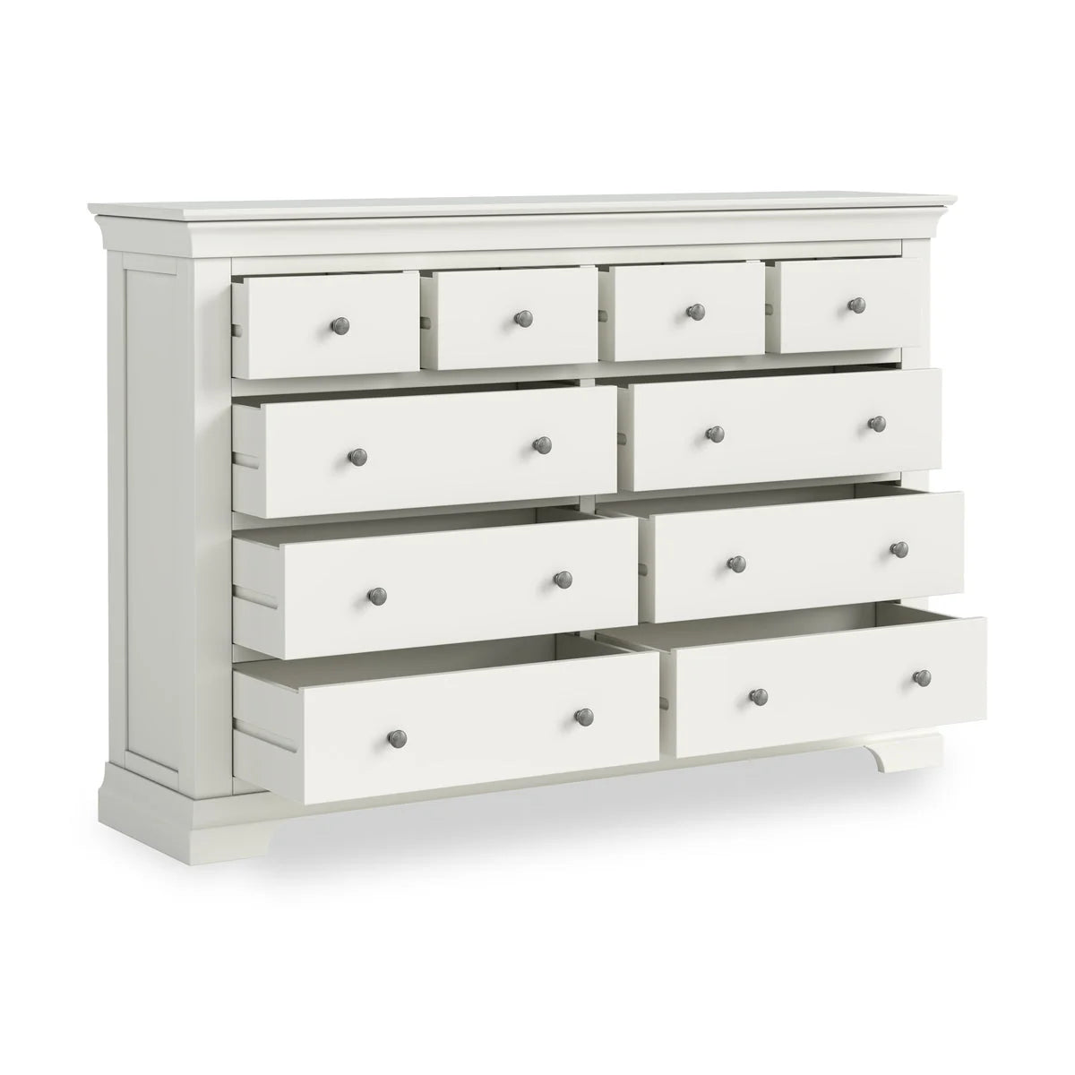 Bergen Four Over Six Chest - White