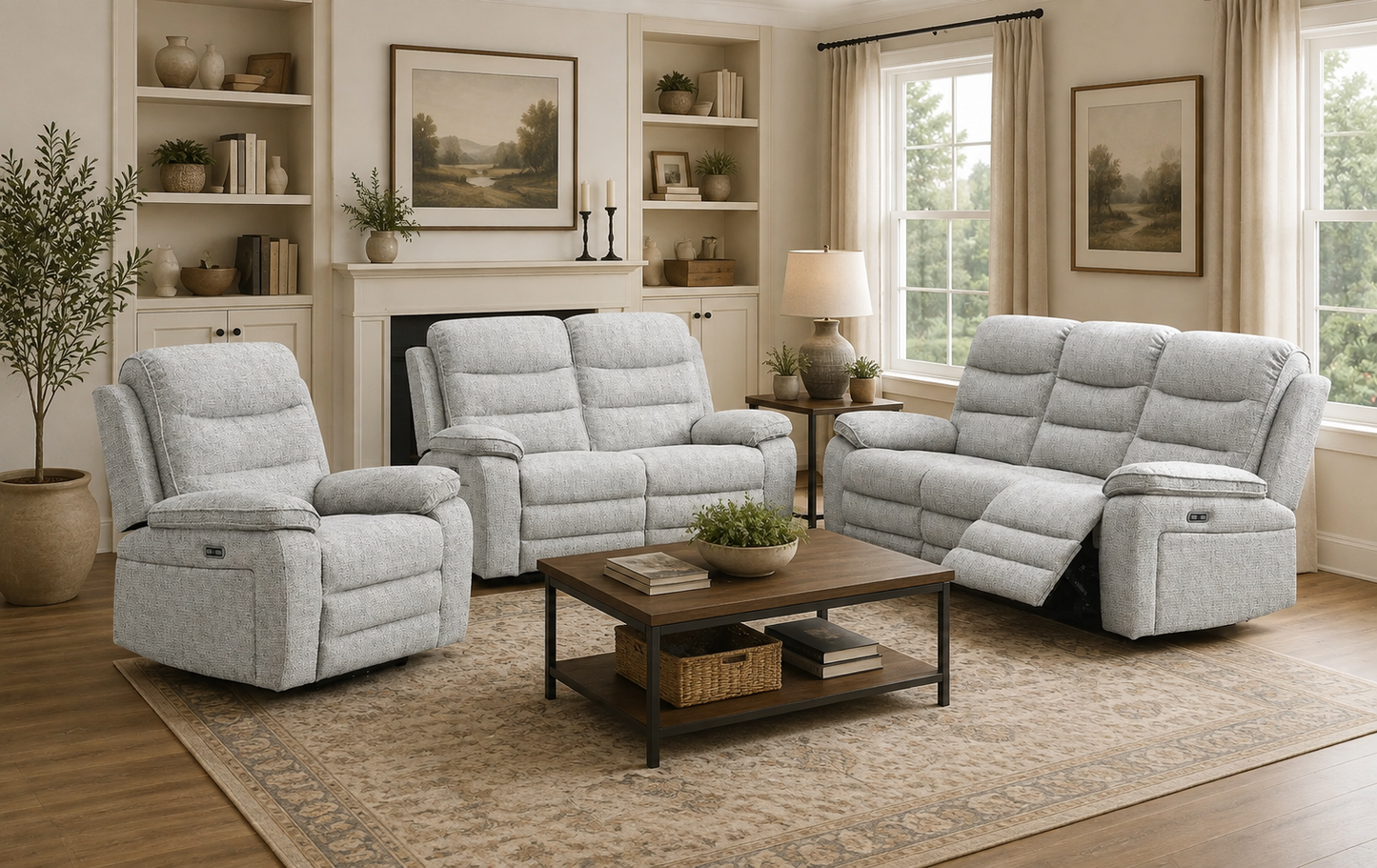 Bromley Sofa Sets - Stone
