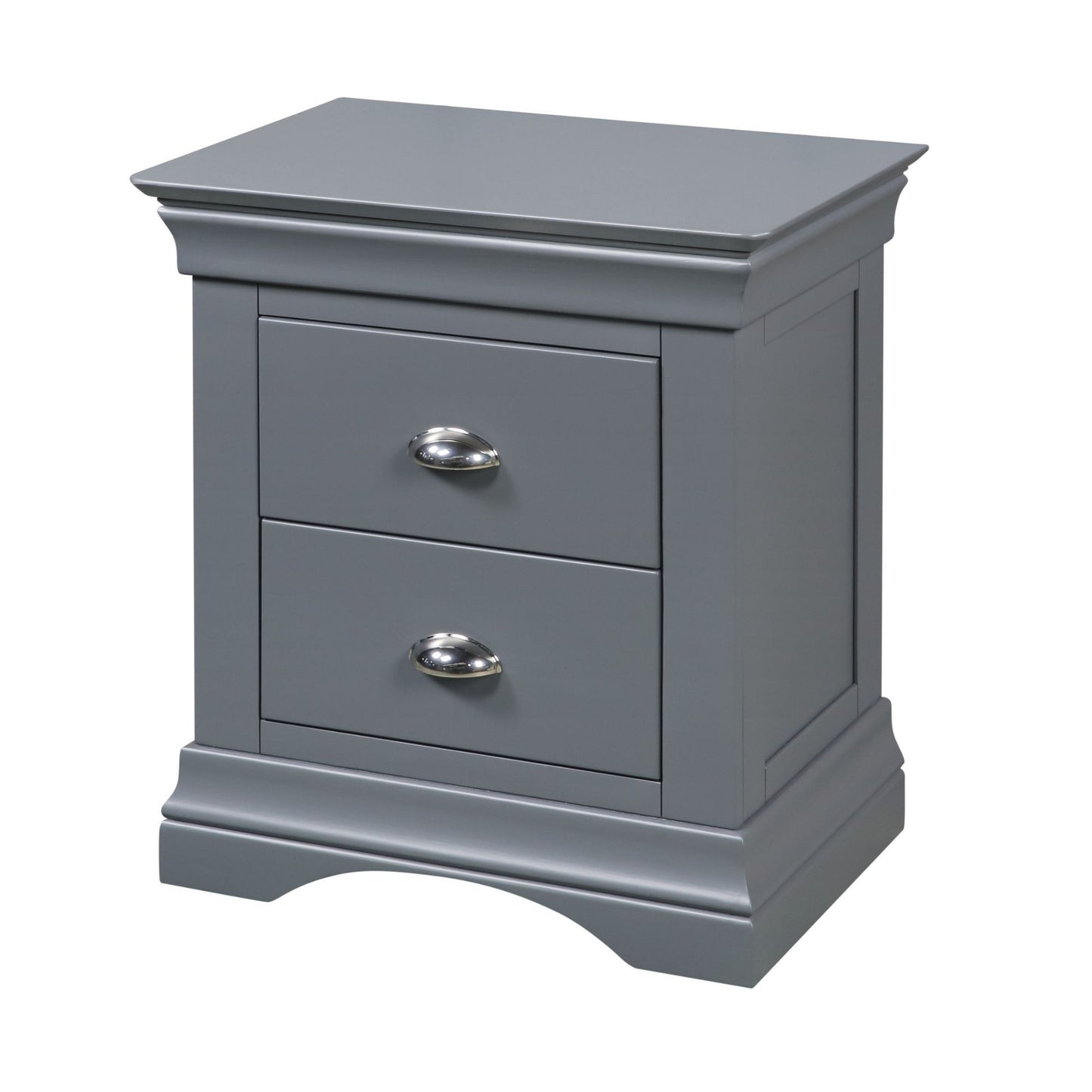 Mabel Two Drawer Locker - Dark Grey