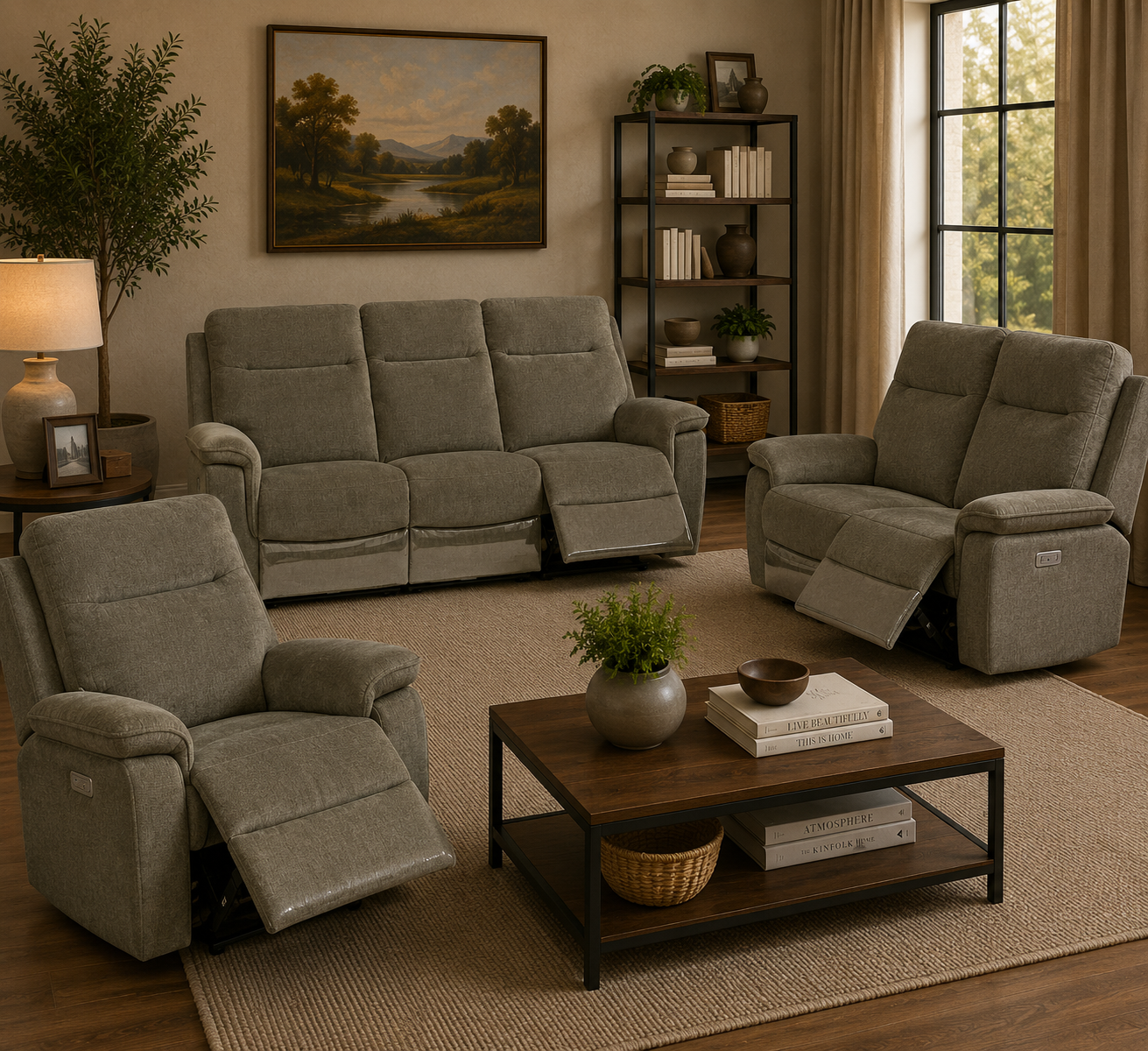 Havana Sofa Sets - Moss Green