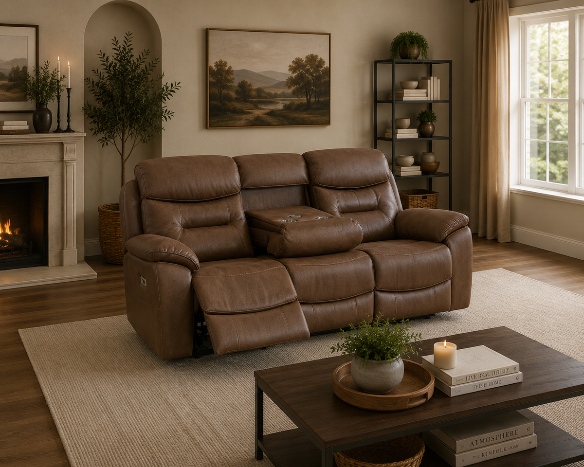 Olivia Sofa Sets - Chestnut