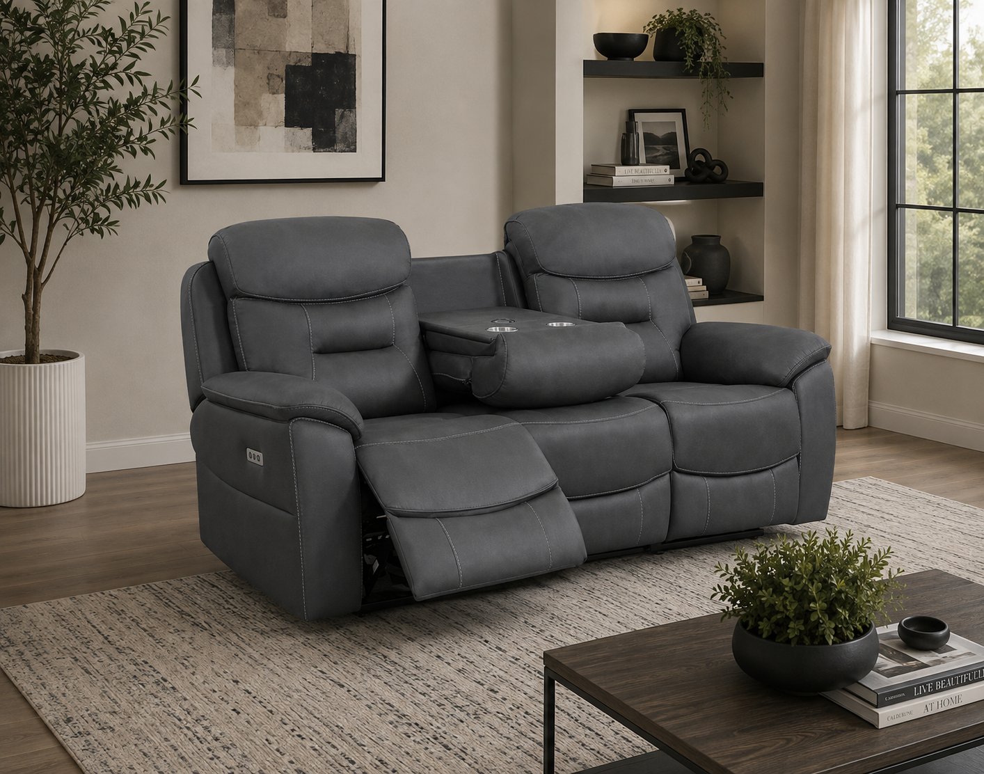 Olivia Sofa Sets - Slate