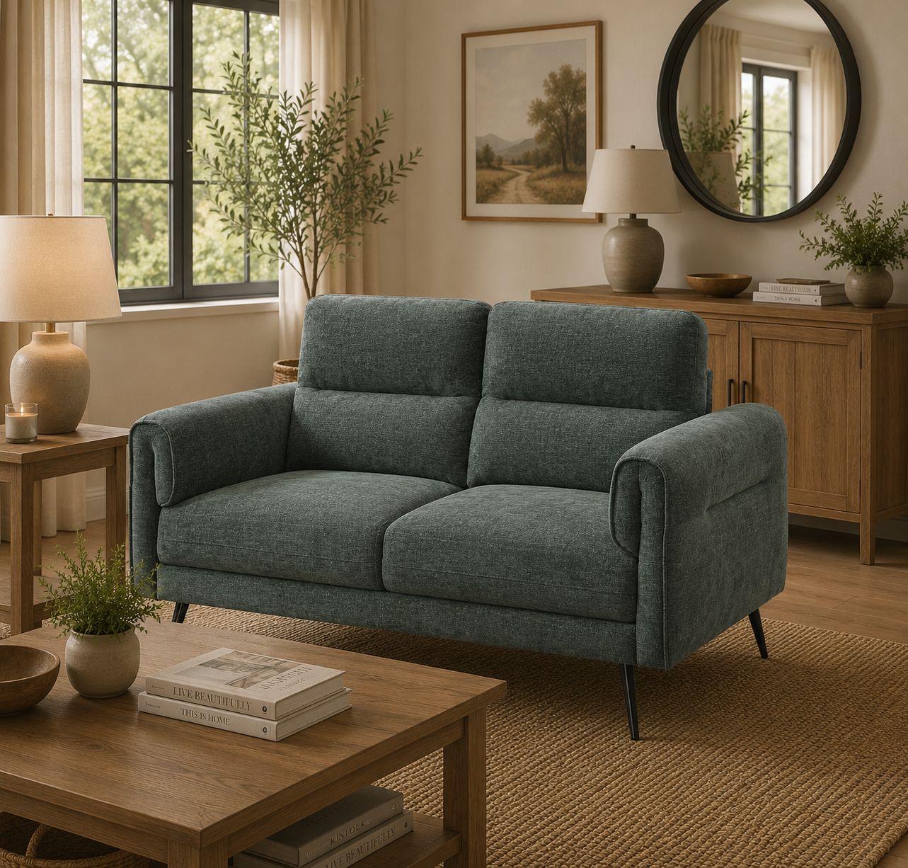 Oakley Sofa Sets - Moss Green
