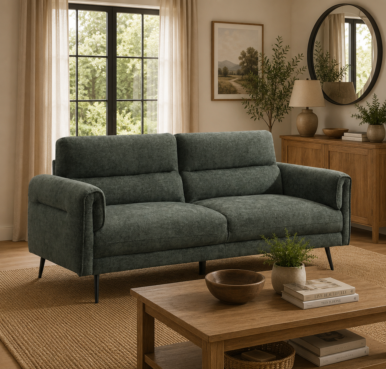 Oakley Sofa Sets - Moss Green