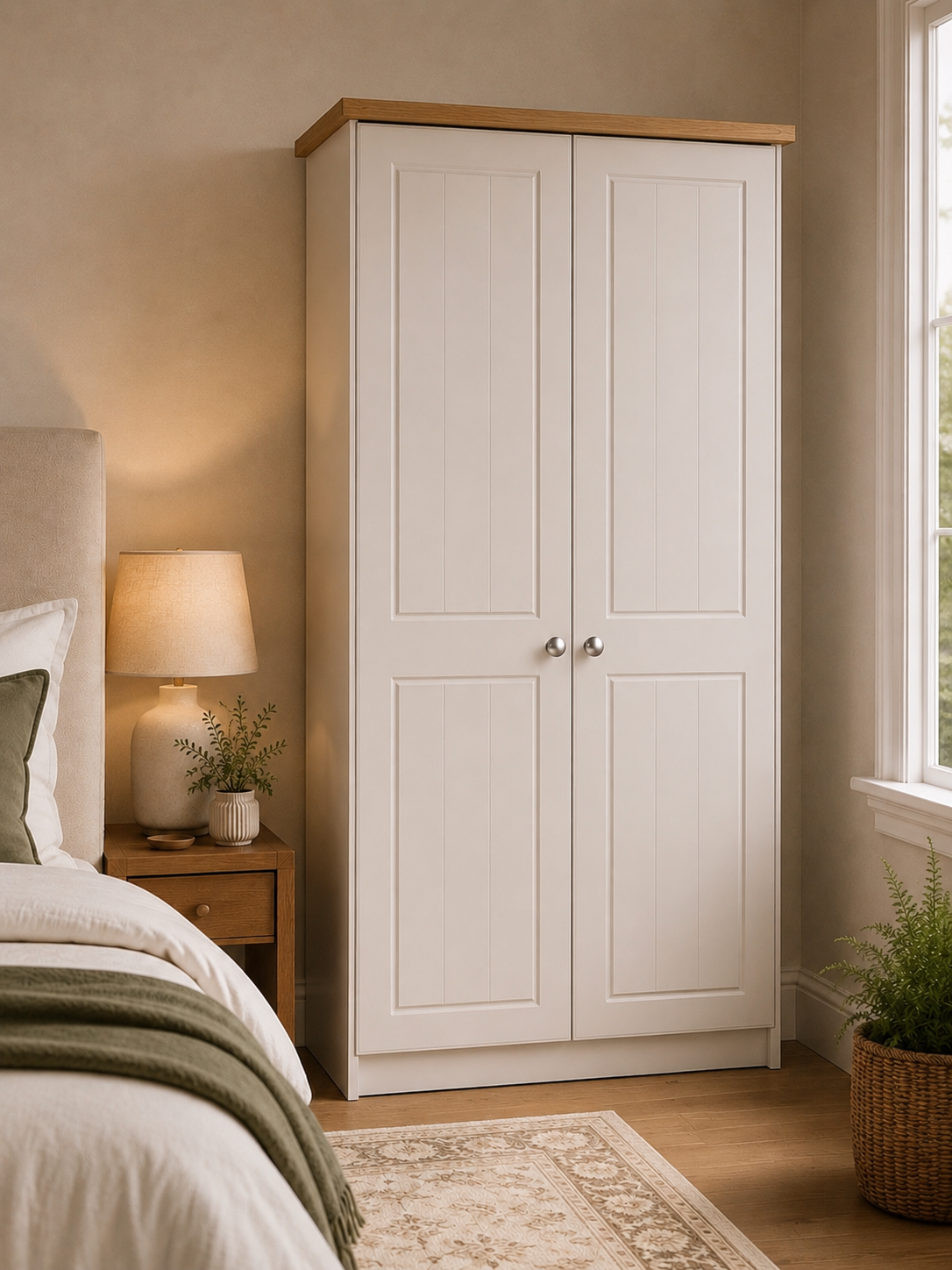 Eden Two Door Wardrobe (Colour & Handle Options)