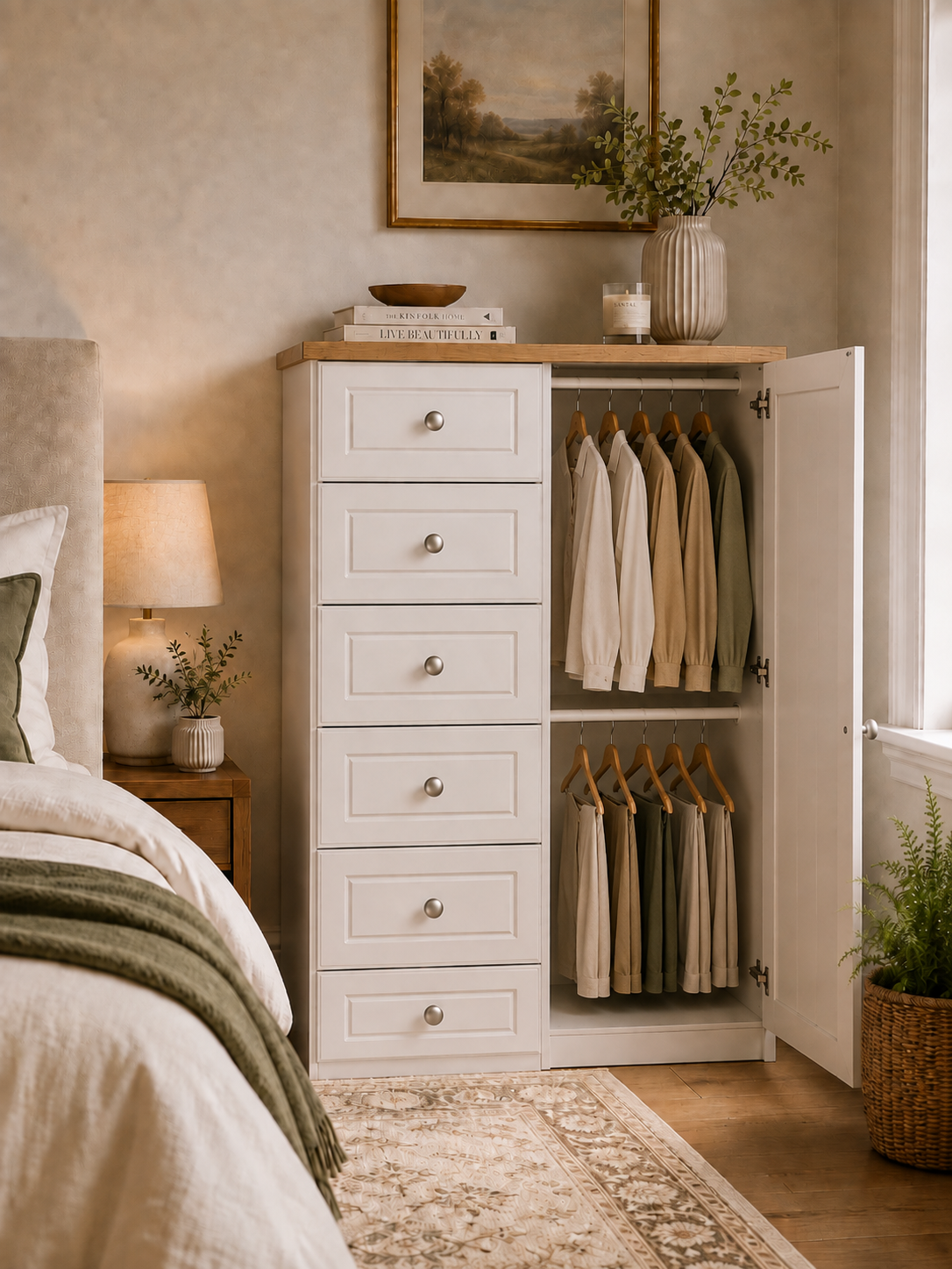 Eden Kids Wardrobe (Colour & Handle Options)