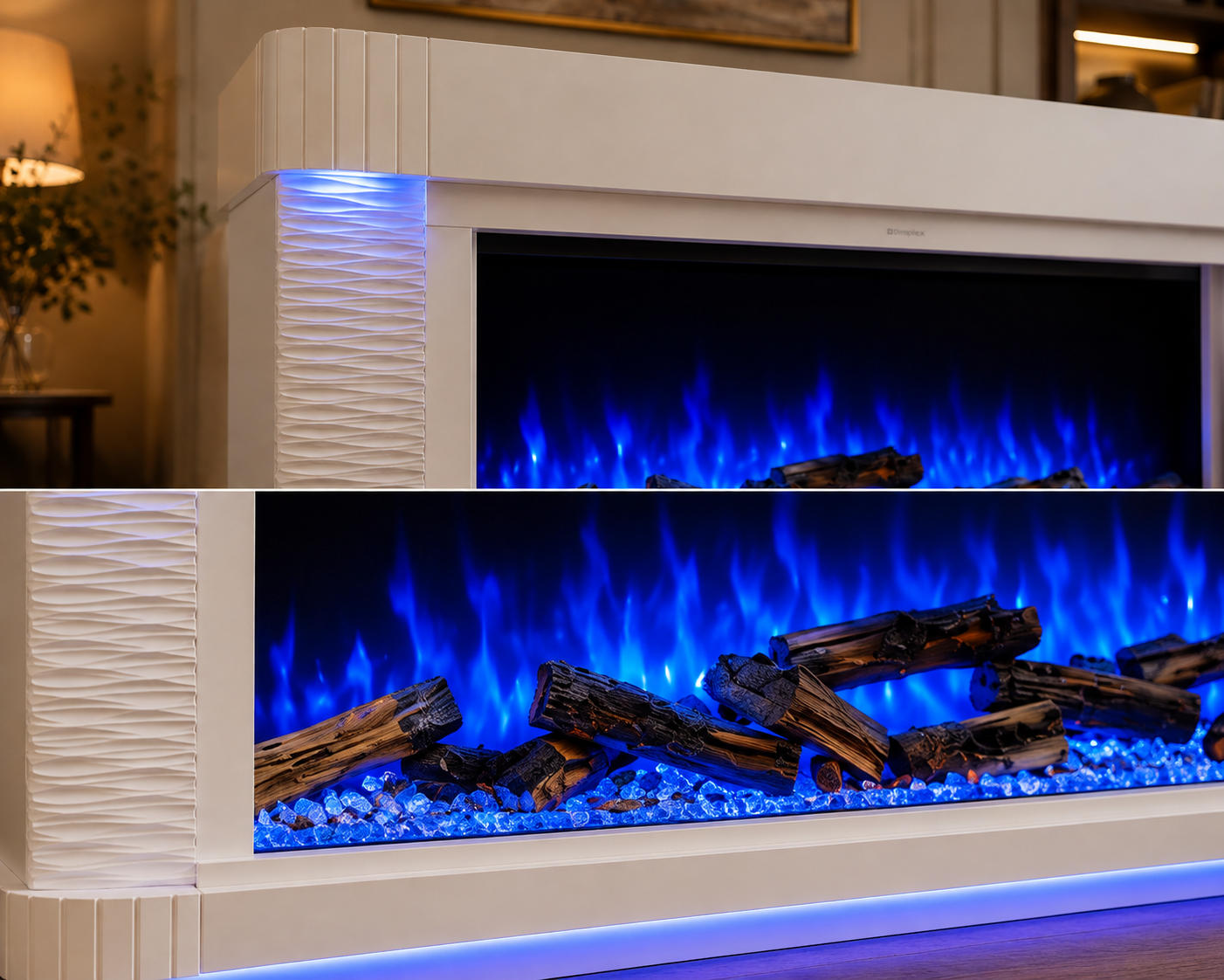 Phoenix Small Fireplace - White