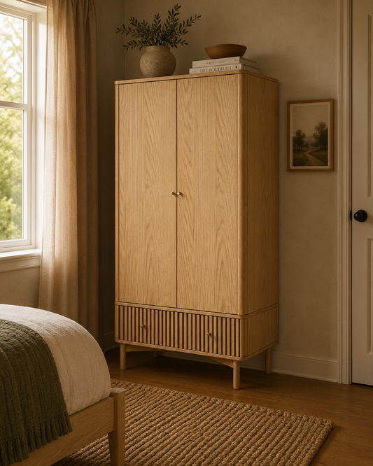 Soho Double Wardrobe - Natural