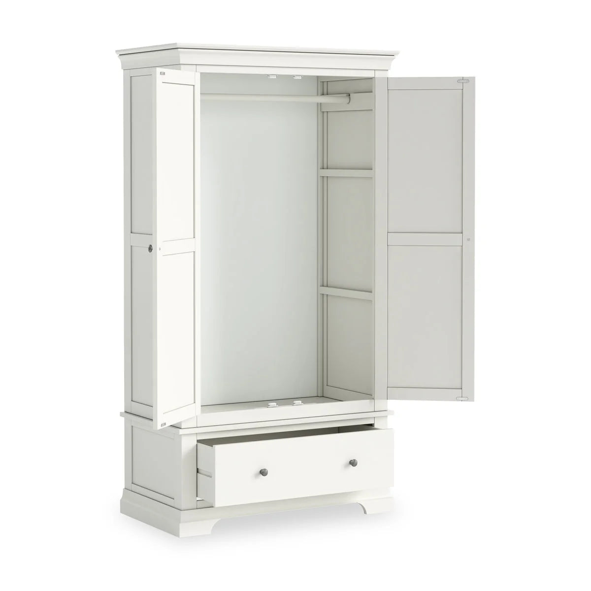 Bergen Double Wardrobe - White
