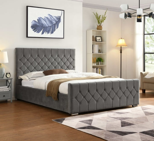 Lilly Bed Frame - Grey
