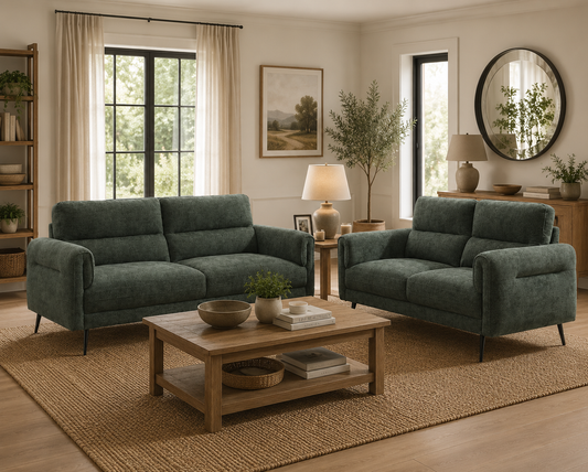 Oakley Sofa Sets - Moss Green
