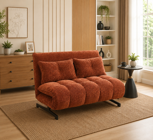 Tyler Double Sofa Bed - Rust