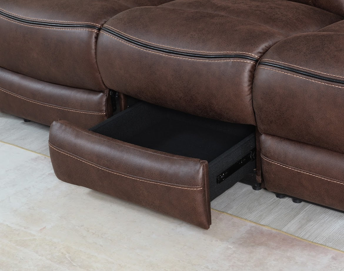 Tech Sofa Sofa Sets - Chestnut Brown
