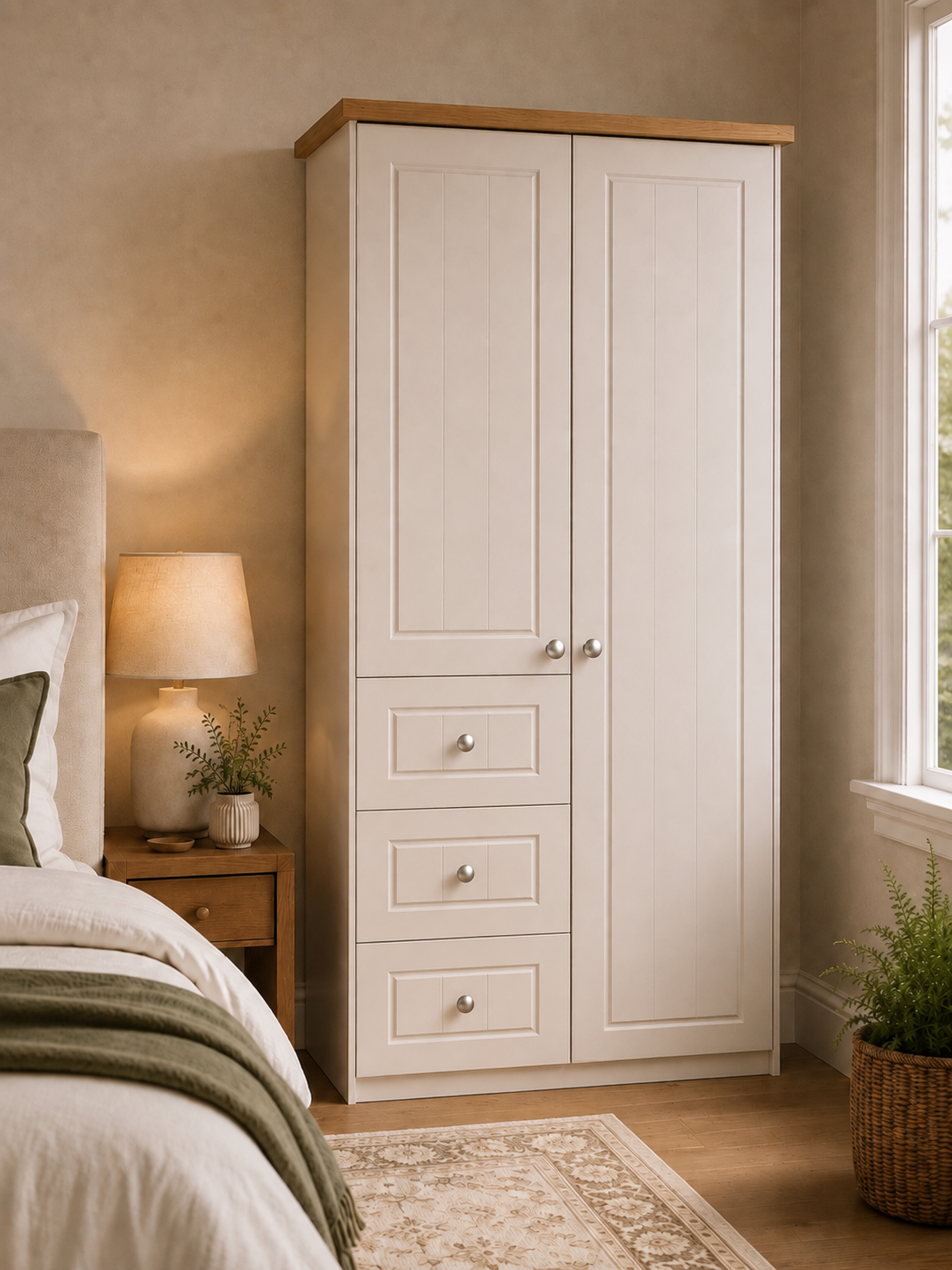 Eden Combi Wardrobe (Colour & Handle Options)