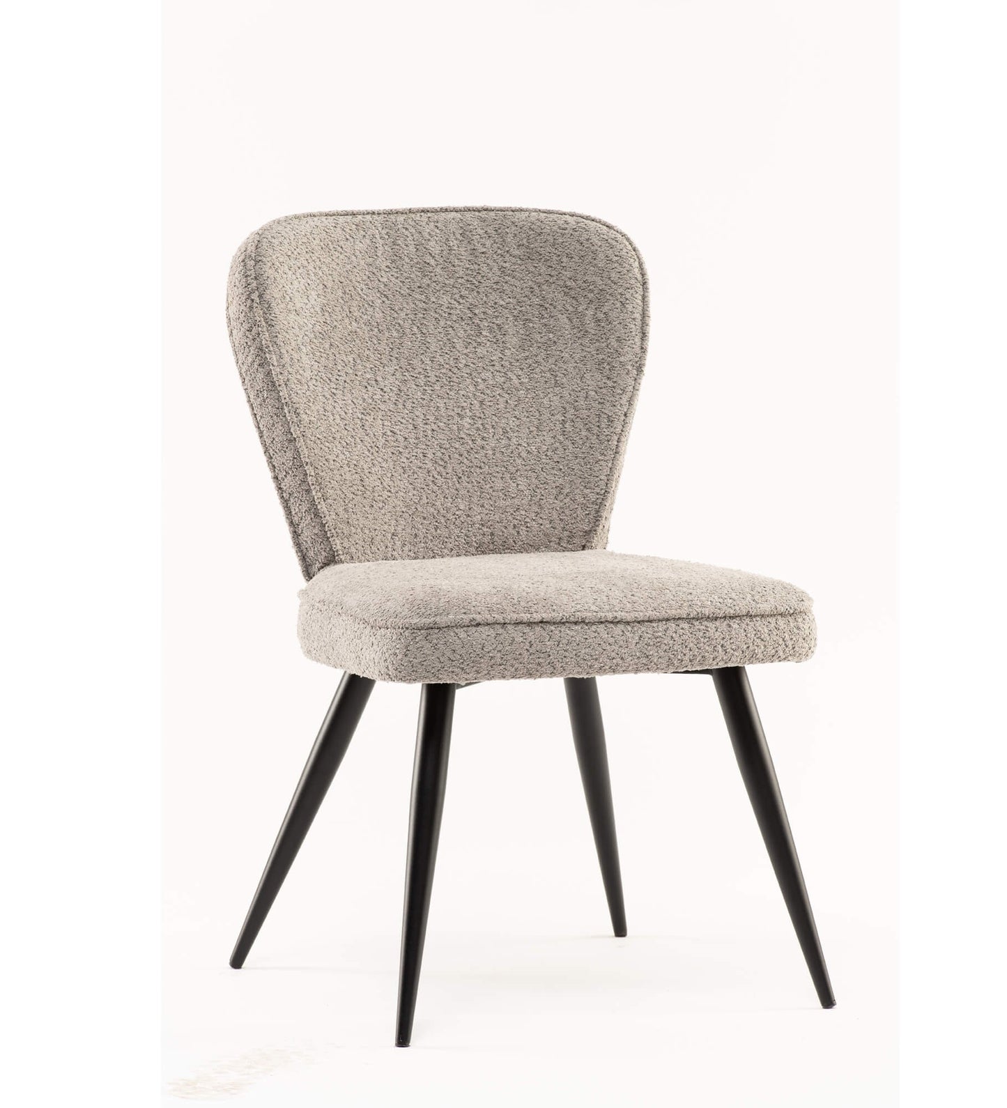 Flavia Dining Chair - Grey Boucle