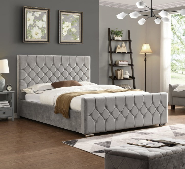 Lilly Bed Frame - Silver