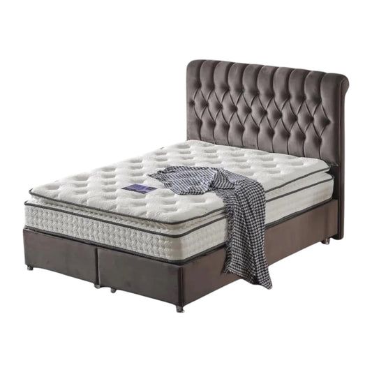 Bella Ottoman Bed Frame - Grey