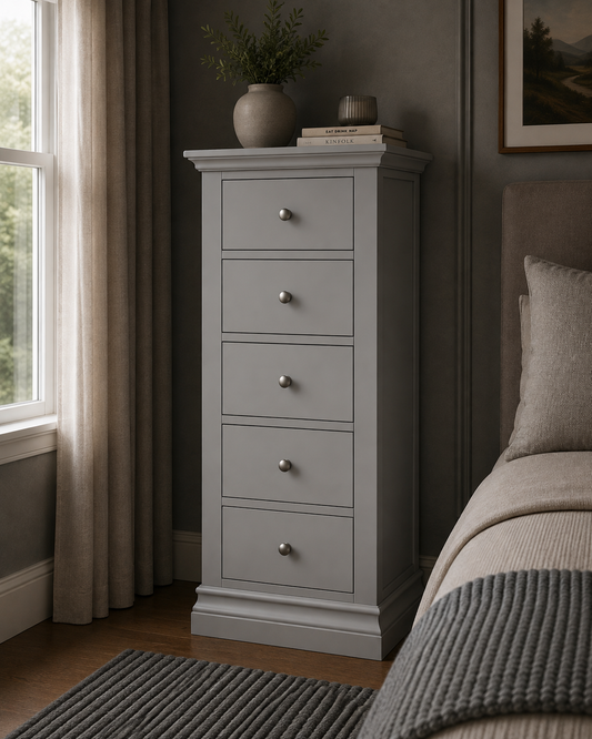 Bergen Tall Boy - Pebble Grey