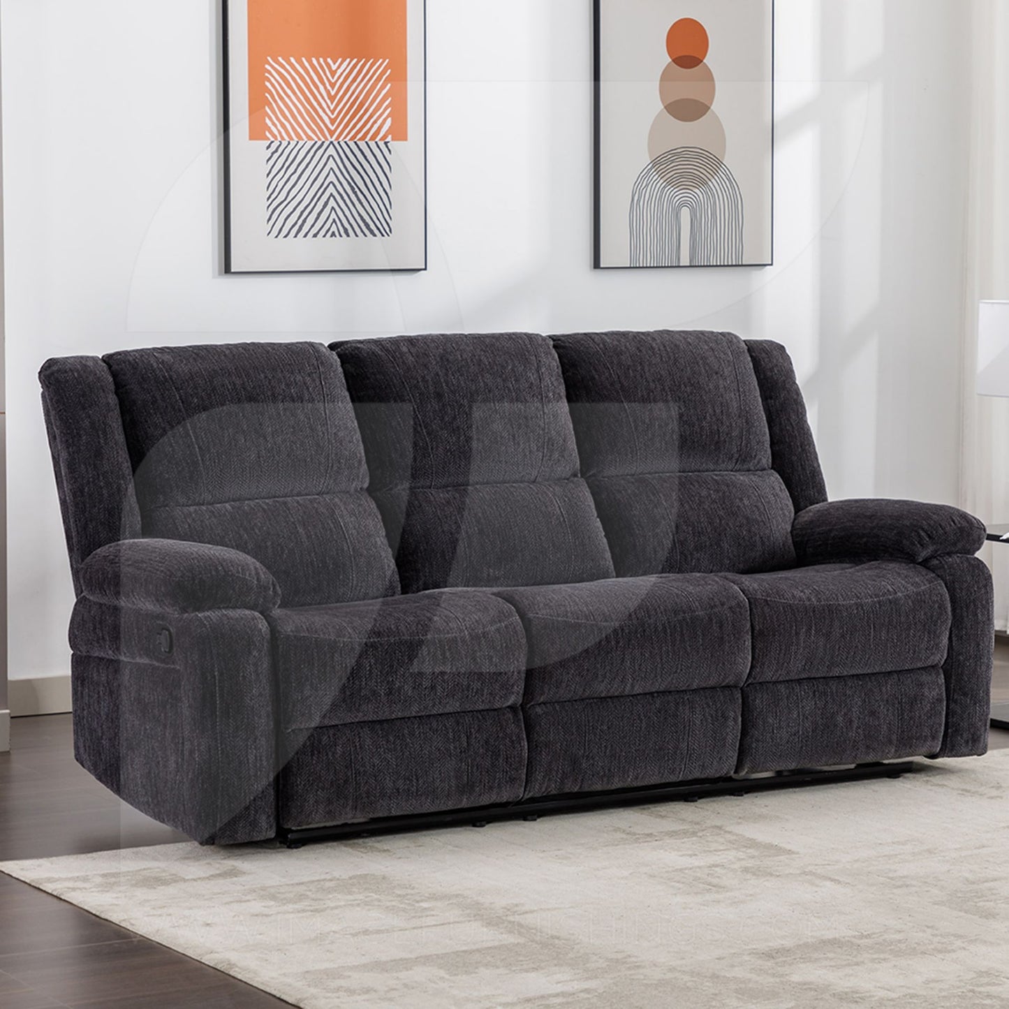 Lagan Sofa Sets - Charcoal