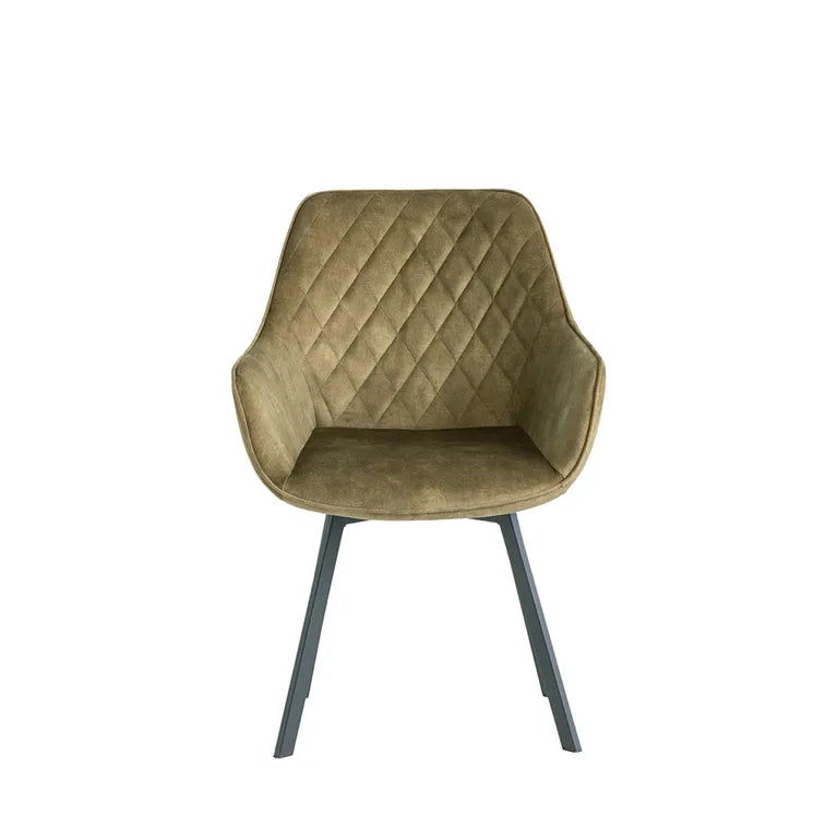 Willow Swivel Dining Chair - Olive
