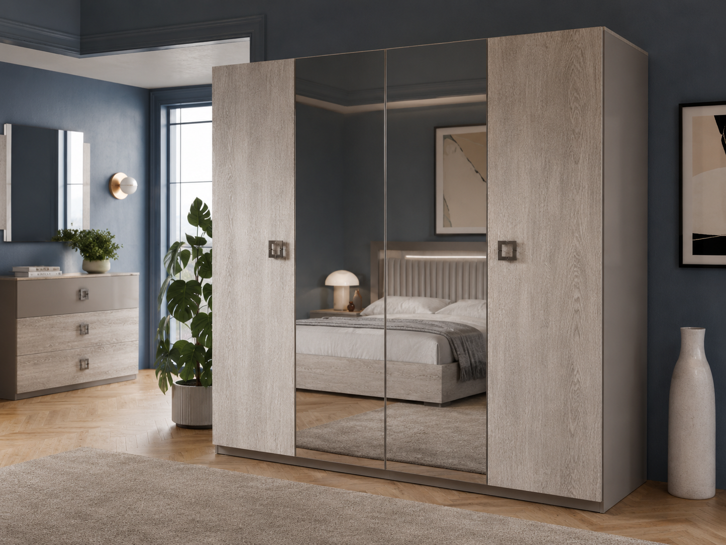 San Martino Four Door Wardrobe