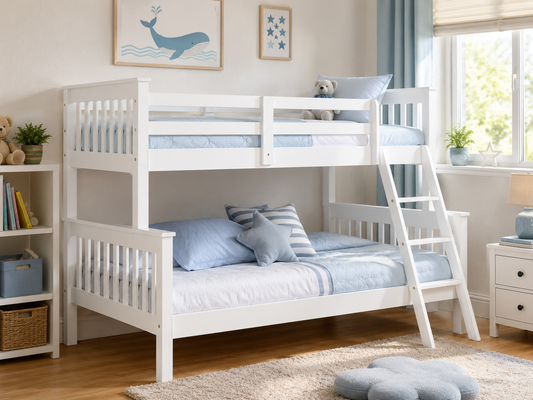 Florida Triple Bunk Beds - White