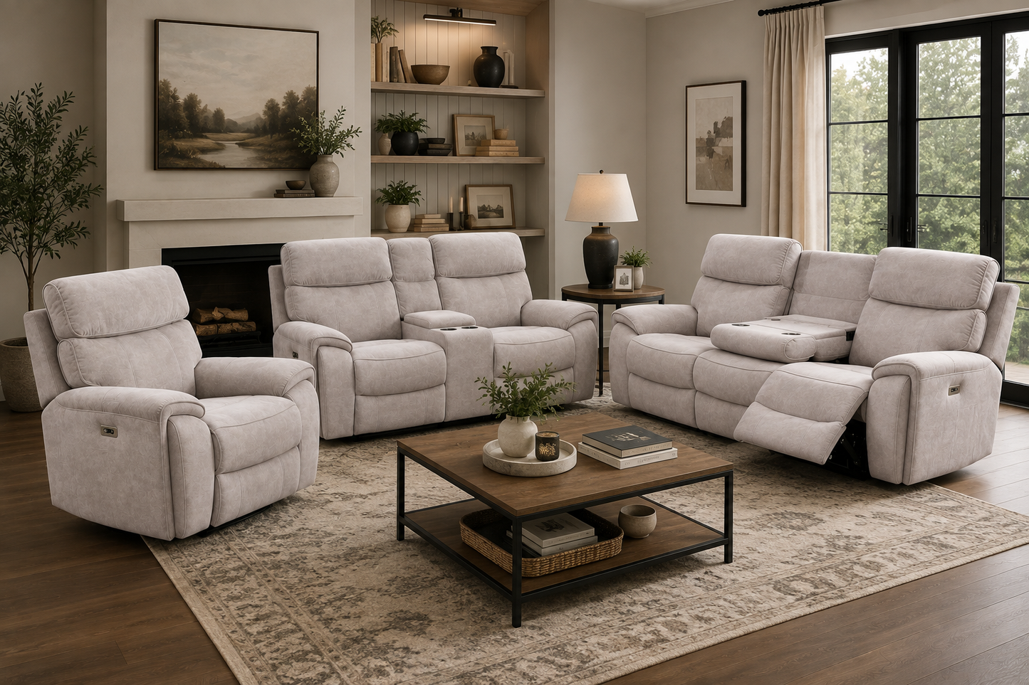 Sheldon Sofa Sets - Taupe