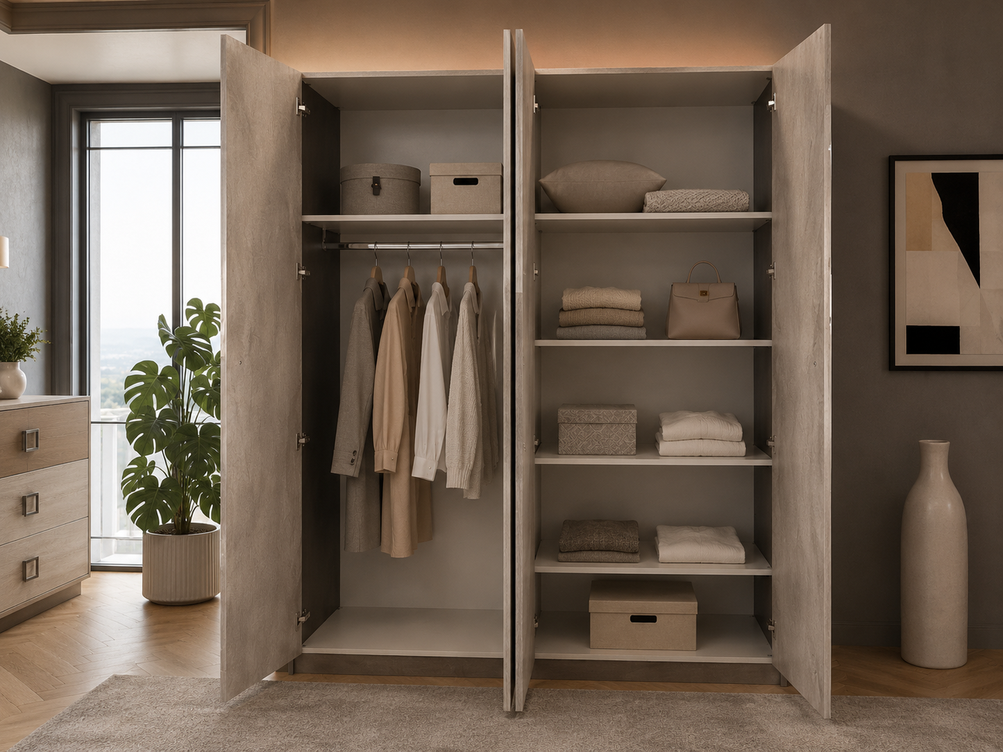 San Martino Four Door Wardrobe
