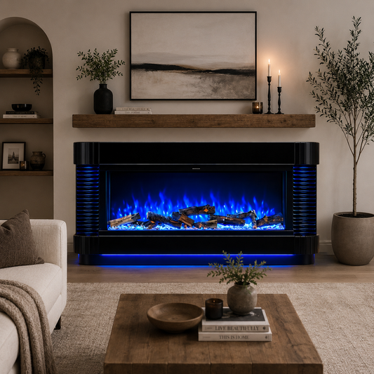 Phoenix Small Fireplace - Black