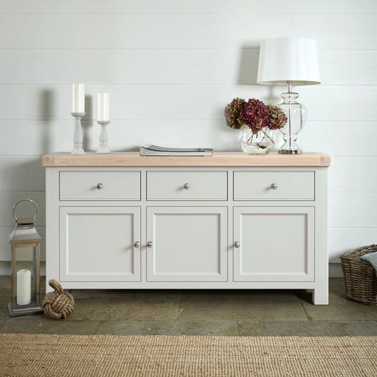Toronto Large Sideboard - Grey & Oak