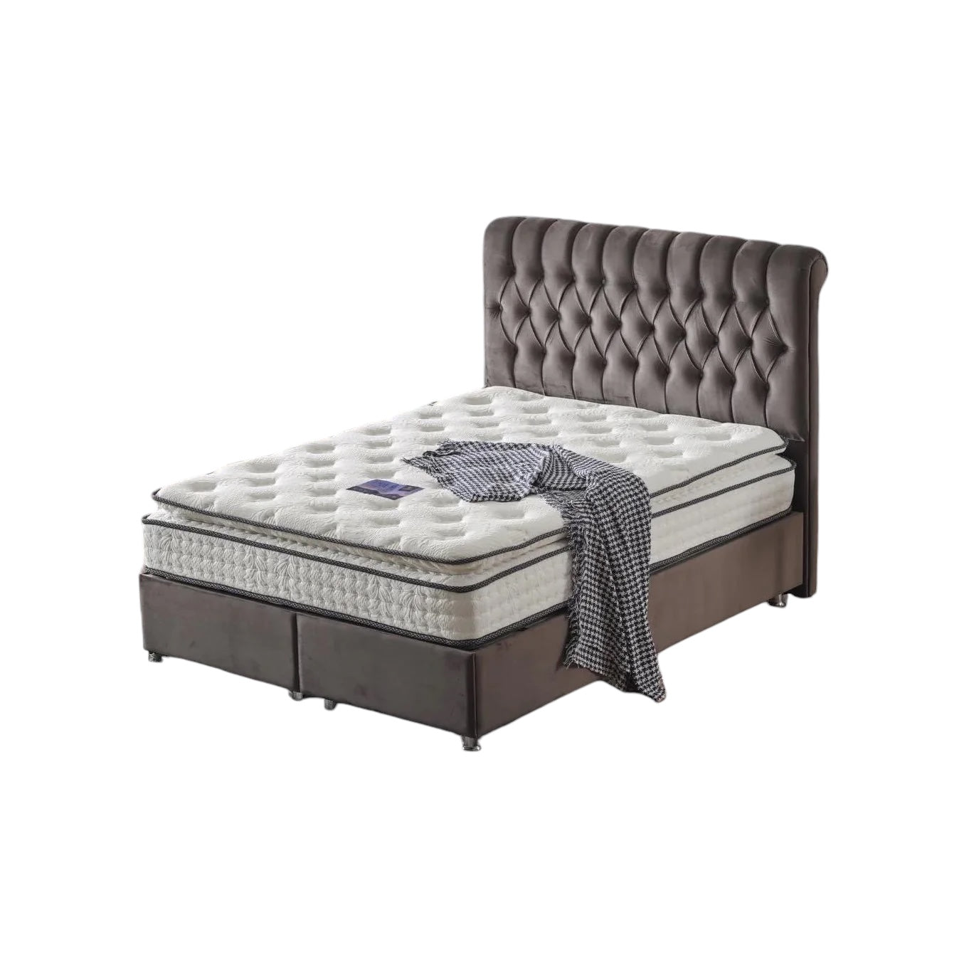 Bella Ottoman Bed Frame - Grey