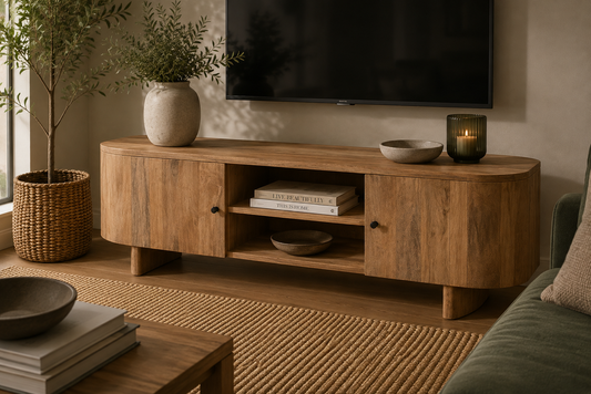 Baja Large TV Media Unit - Mango Wood