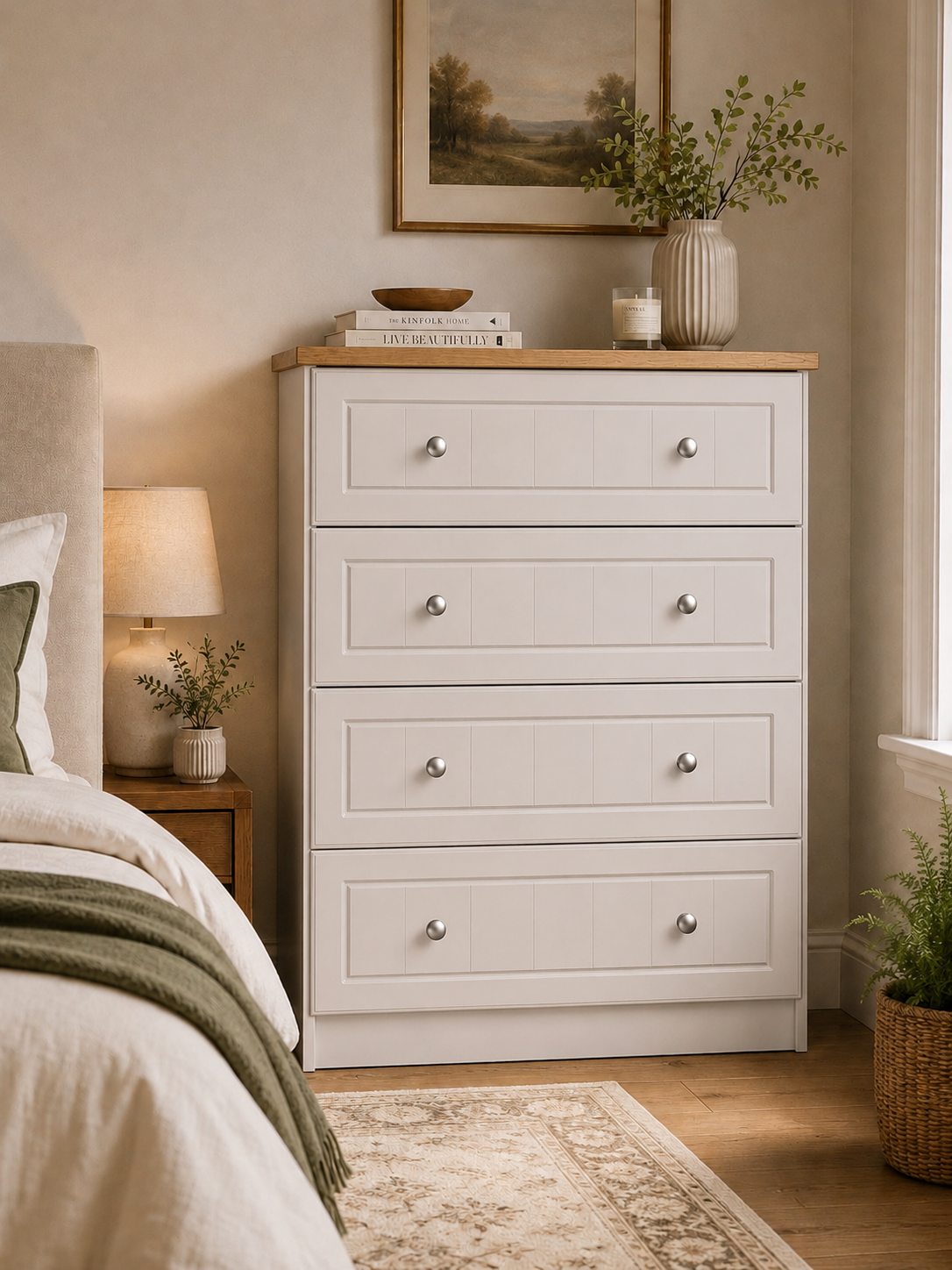 Eden Four Drawer Chest (Colour & Handle Options)