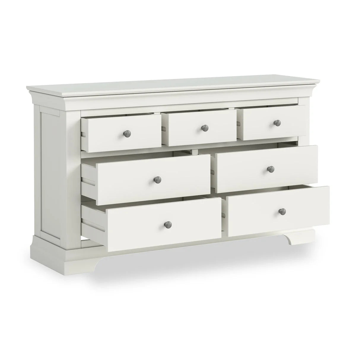 Bergen Three Over Four Chest - White