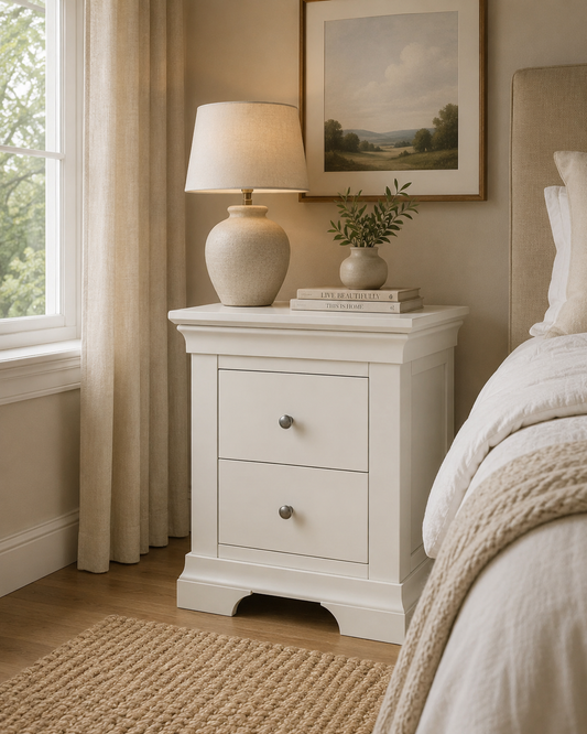 Bergen Bedside Locker - White
