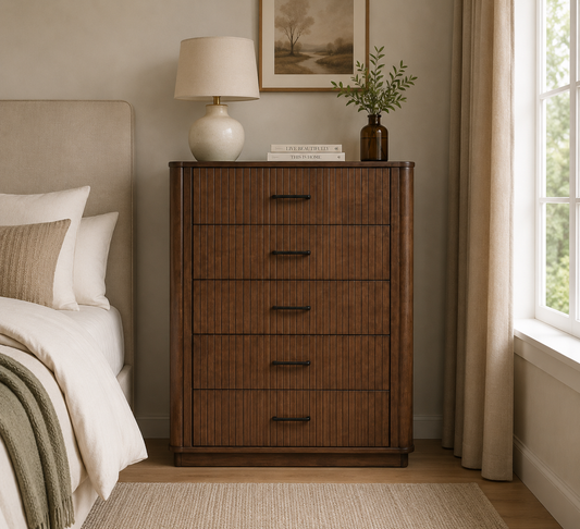 Vienna Five Drawer Chest