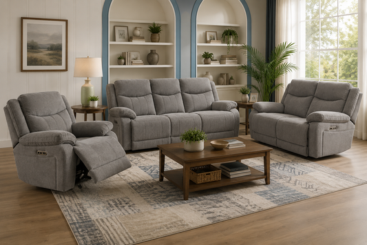 Herbert Sofa Sets - Light Grey