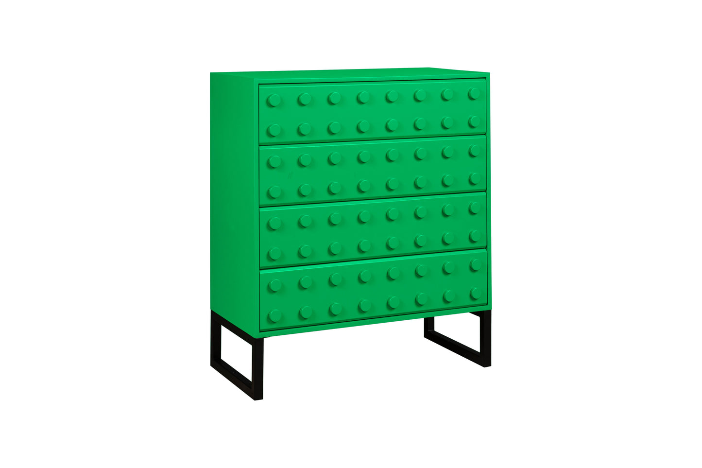 Blox Four Drawer Chest - Green