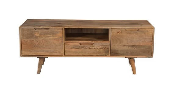 Surya Large Media Unit - Mango Wood