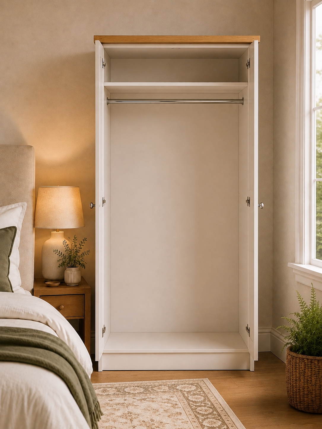 Eden Two Door Wardrobe (Colour & Handle Options)