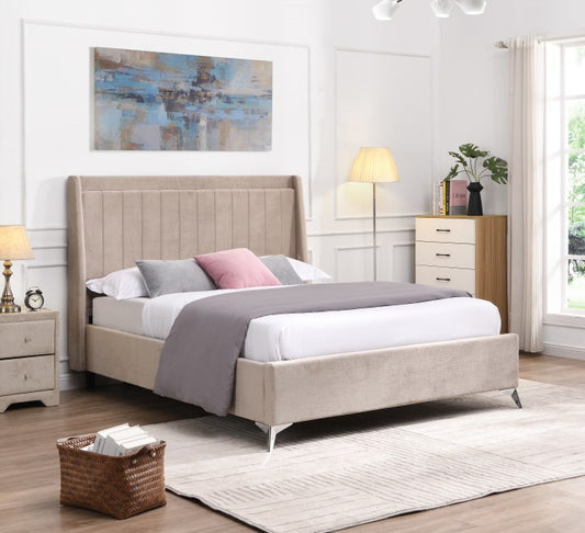 Milly Bed Frame - Beige