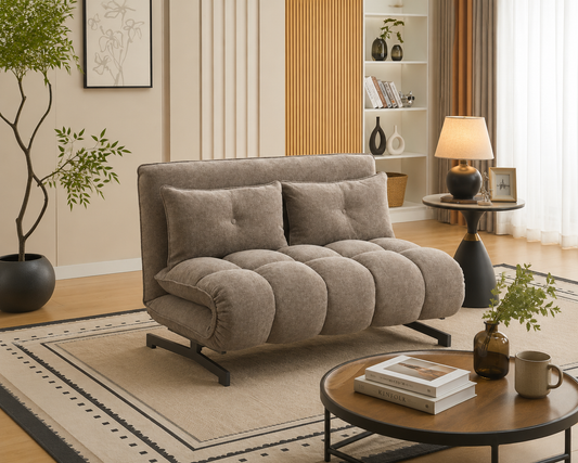 Tyler Double Sofa Bed - Stone