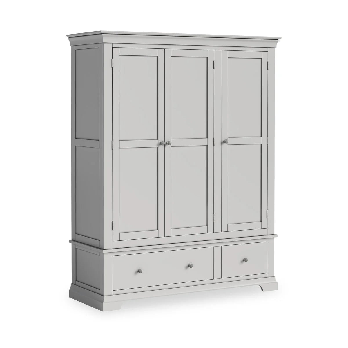 Bergen Triple Wardrobe - Pebble Grey