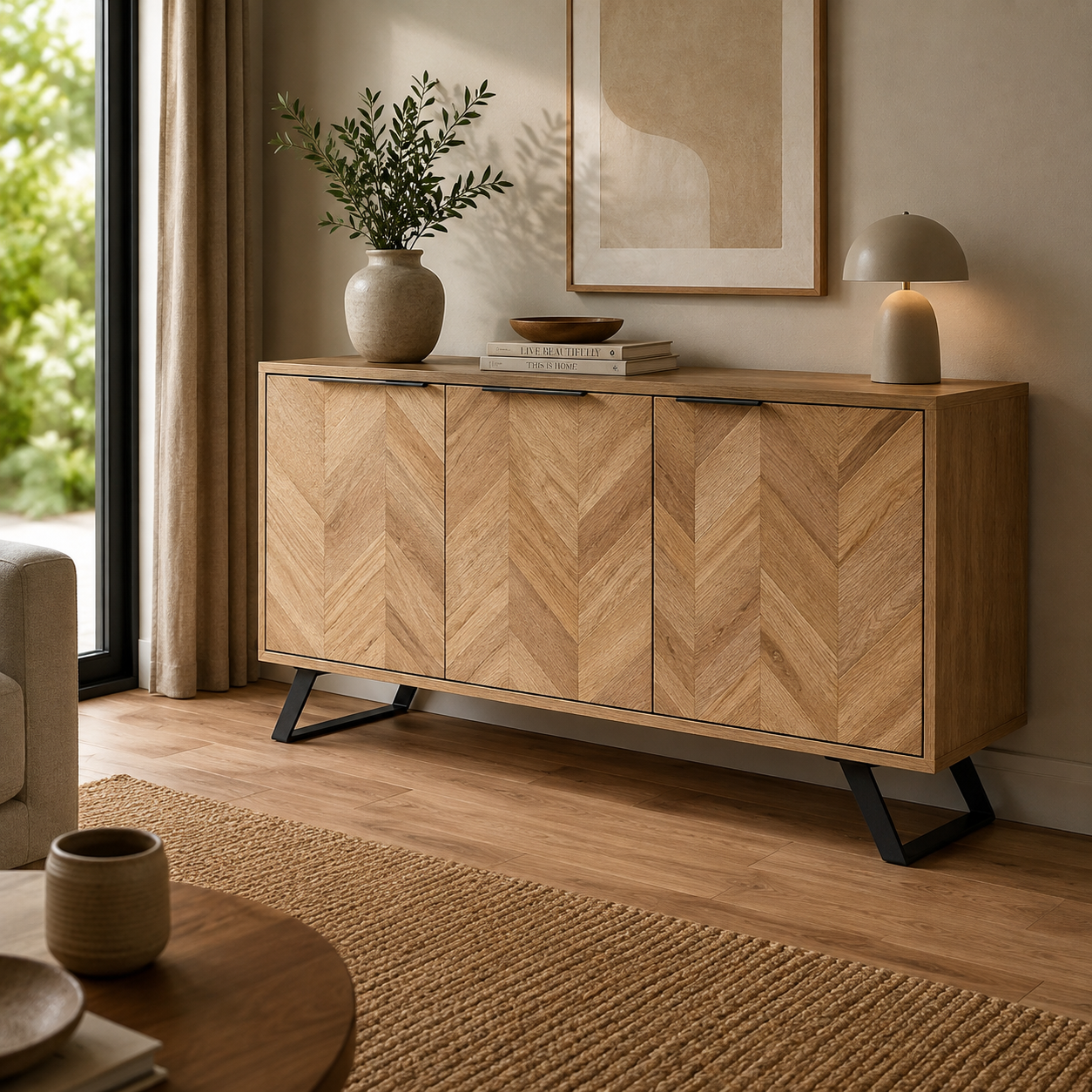 Argo Large Sideboard - Oak